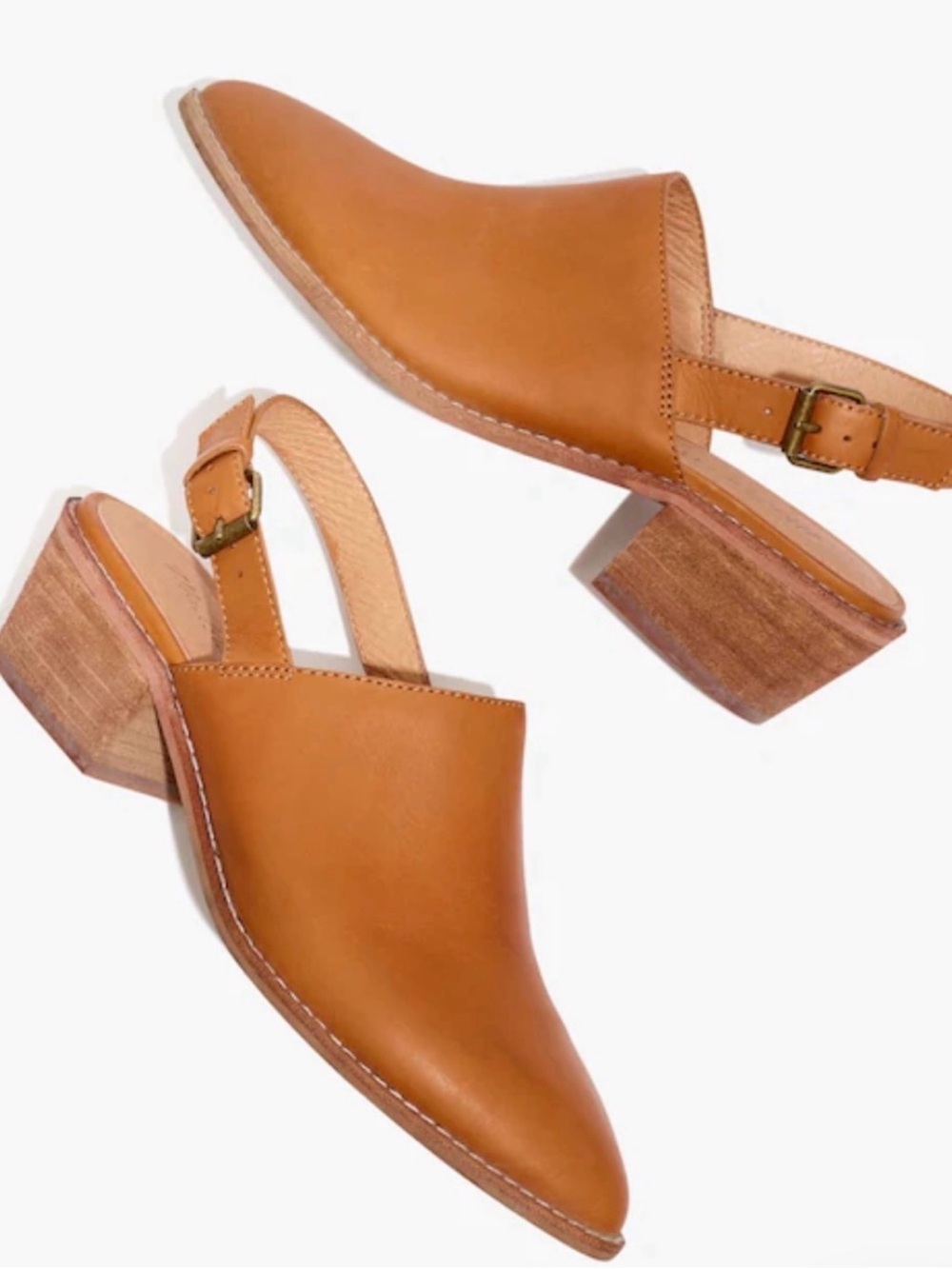 Madewell The Jess Leather Slingback Mule